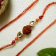 Kundan, Acrylic Beads Beads Rakhi for Festive Gifting